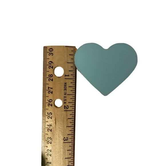 Valentines 9 Mini Wood Candy Conversation Hearts in Jar Decor Sweetheart Ornamen - Picture 4 of 10